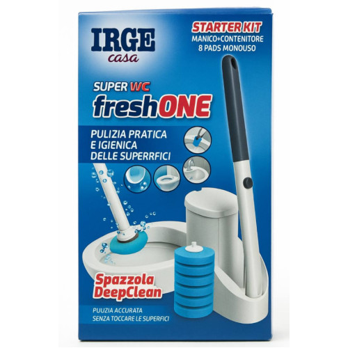 Универсальная щетка для безконтактной чистки унитаза IRGE FreshOne DeepClean со сменными насадками 8 шт